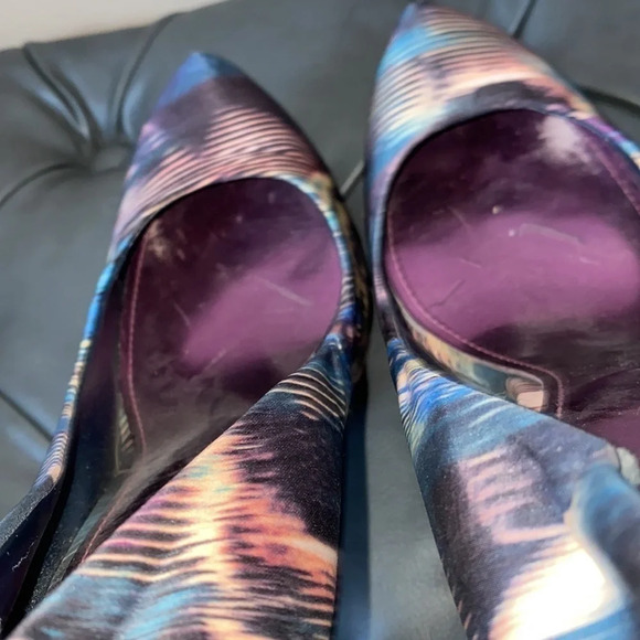 Aldo Satin patterned heels pumps  Sz 39 - Picture 7 of 15